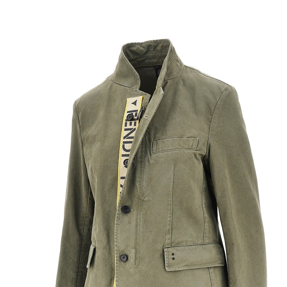 FENDI Stencil 1925 print drill jacket