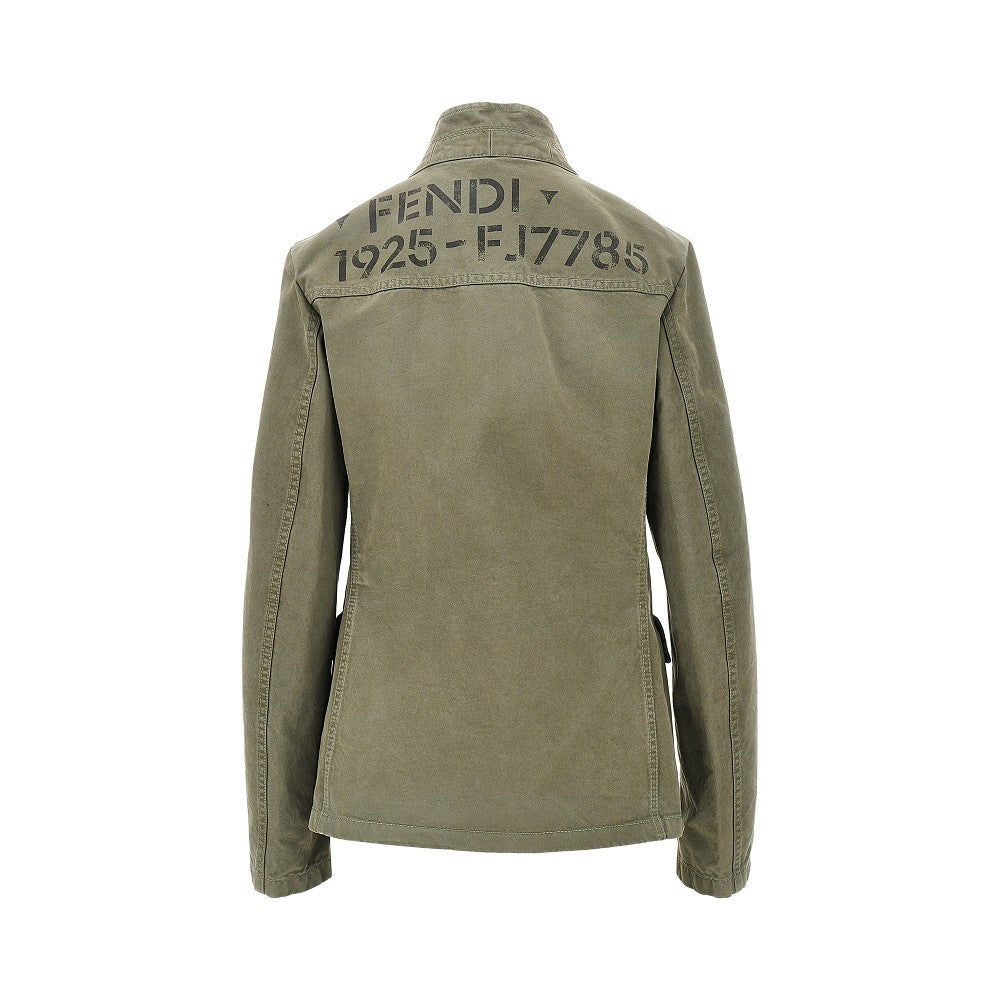 FENDI Stencil 1925 print drill jacket