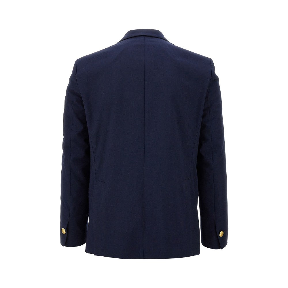 Double-breasted viscose-blend jacket