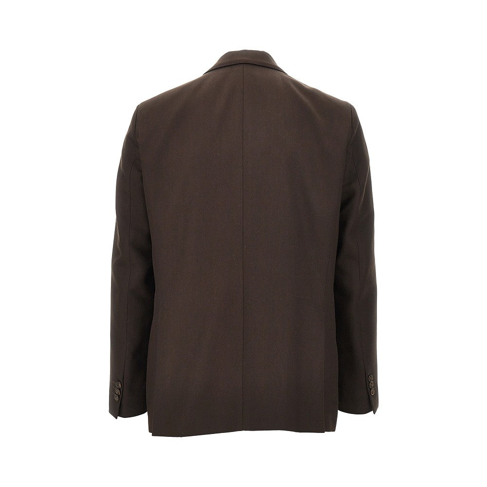 Gabardine double-breasted jacket