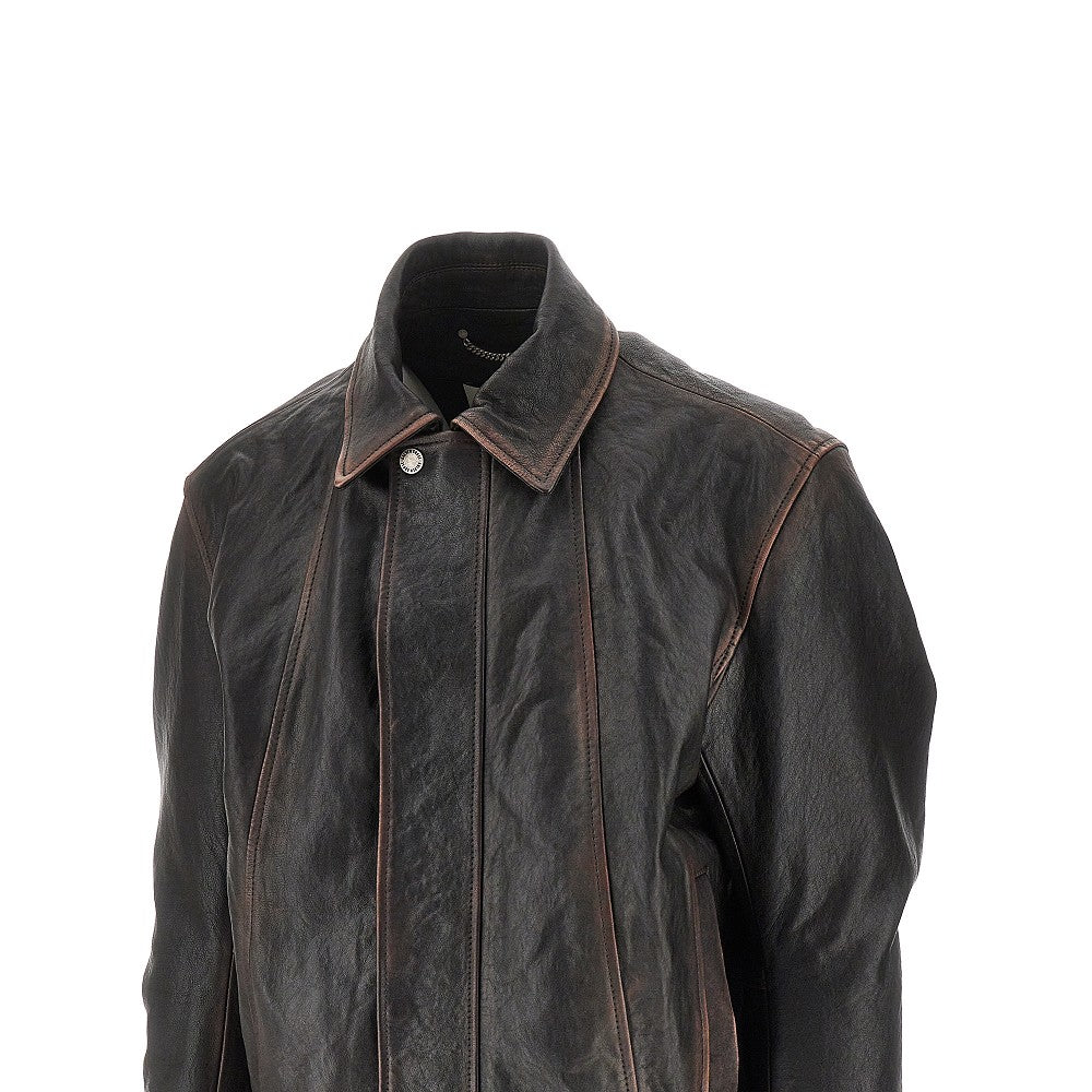 'Prince' nappa leather bomber jacket