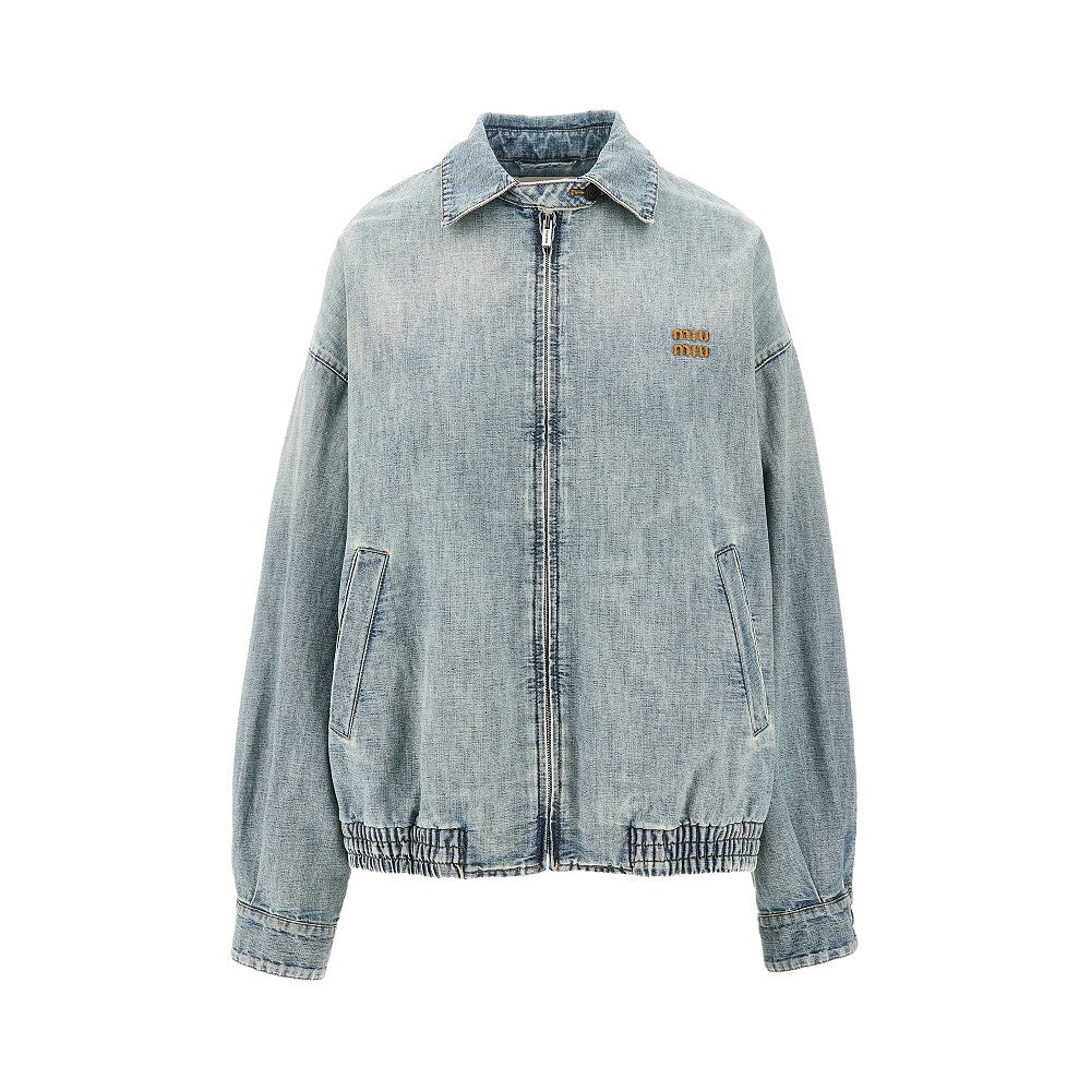 Chambray denim blouson