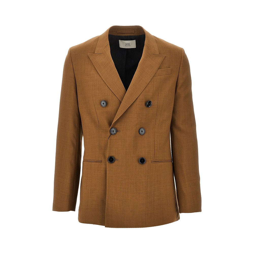 Wool double-breasted jacket