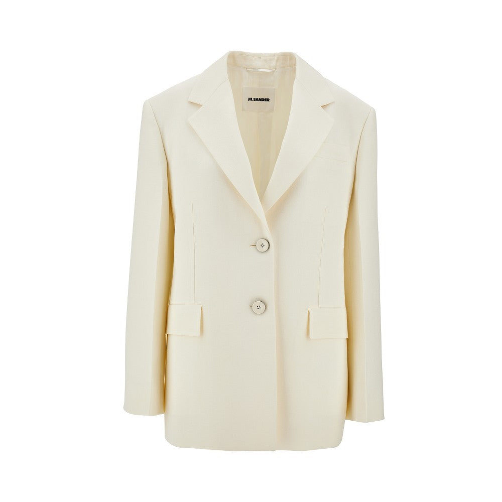 Blazer oversize in viscosa e seta