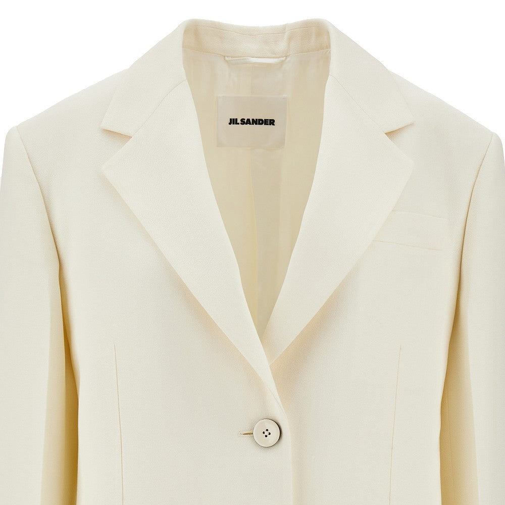 Blazer oversize in viscosa e seta