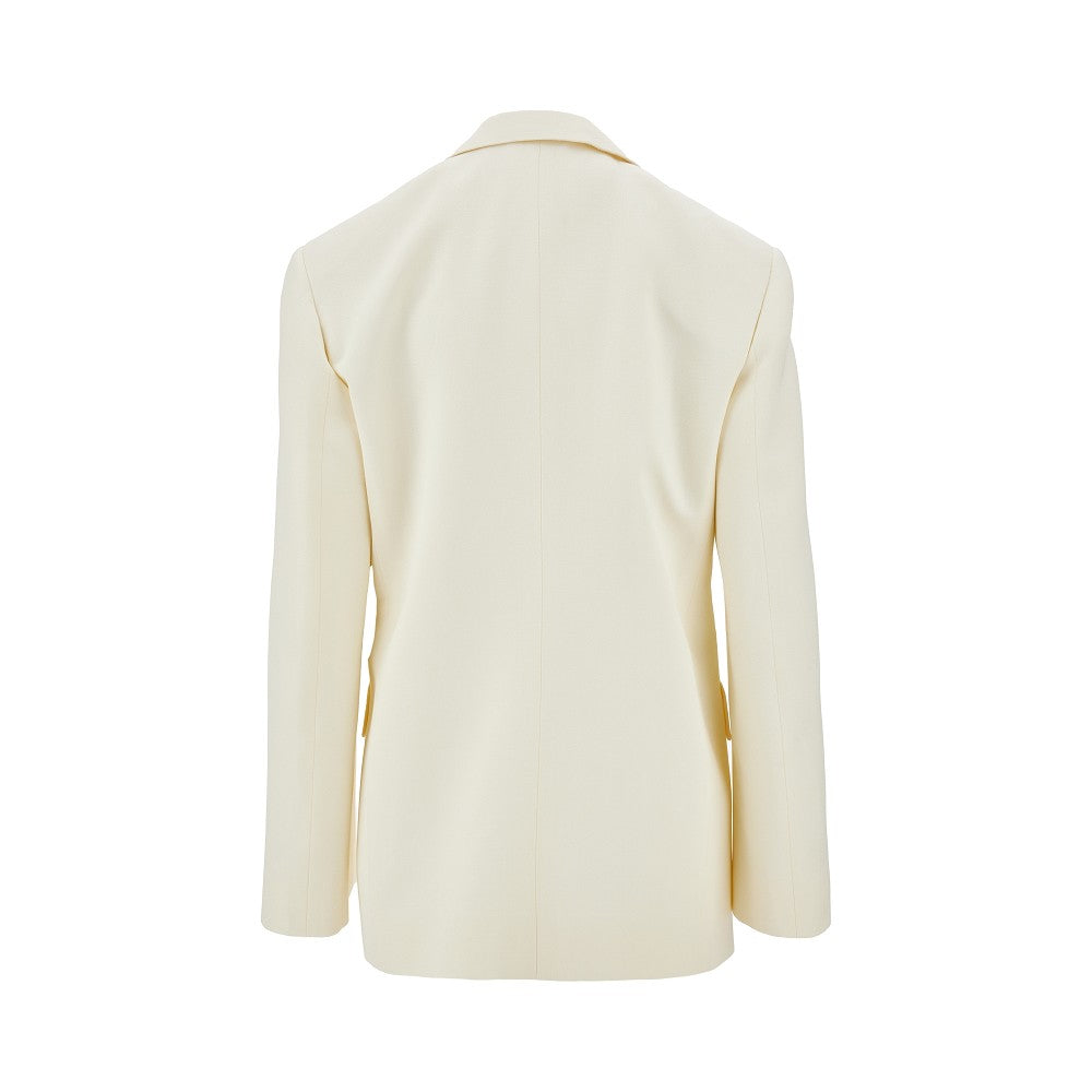 Blazer oversize in viscosa e seta