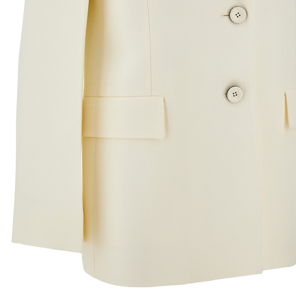 Blazer oversize in viscosa e seta