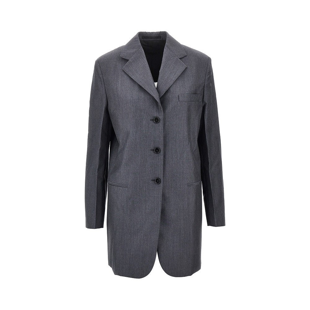 Giacca sartoriale in lana fil-à-fil