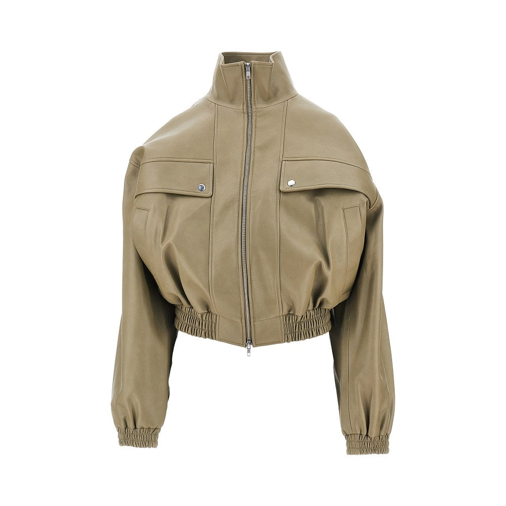 'Nolita' faux leather bomber jacket