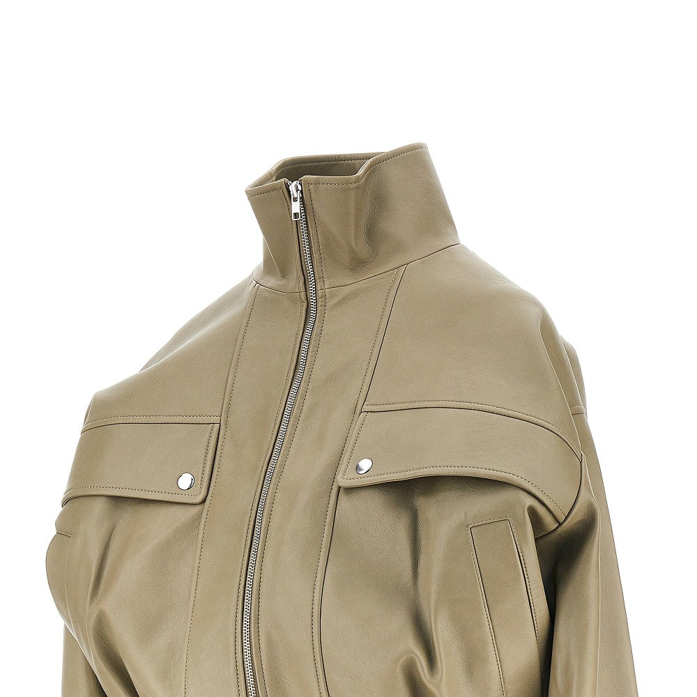 'Nolita' faux leather bomber jacket