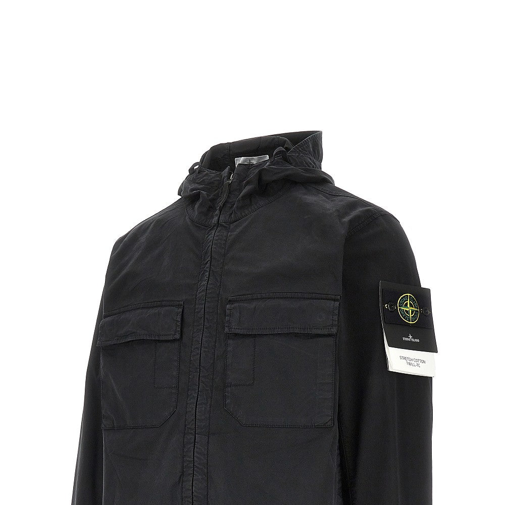 Blouson in Stretch Cotton Twill-TC