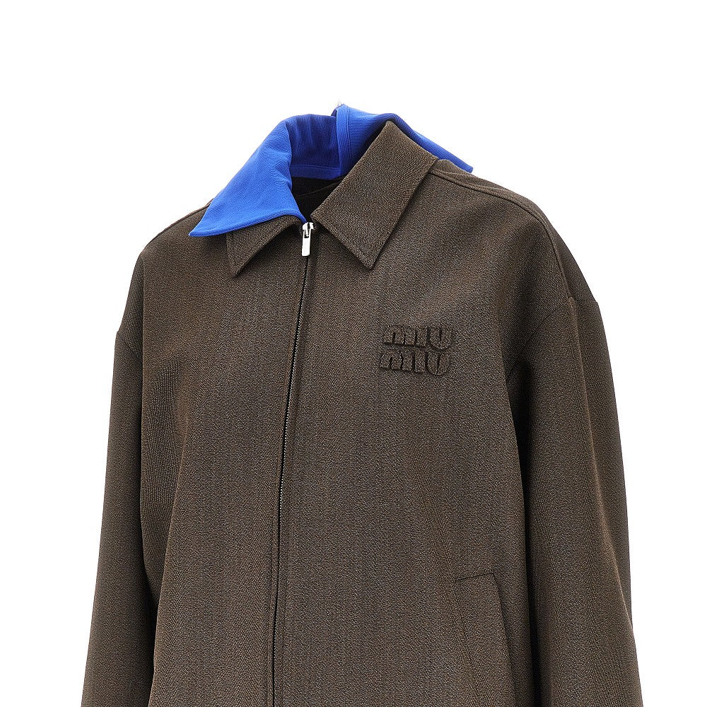 Cover fabric blouson jacket