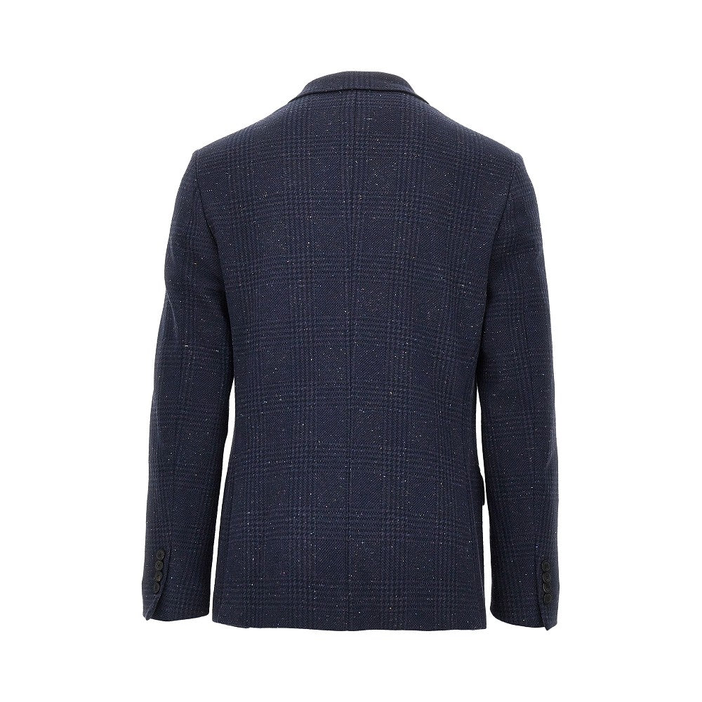 Giacca monopetto in tweed mouliné