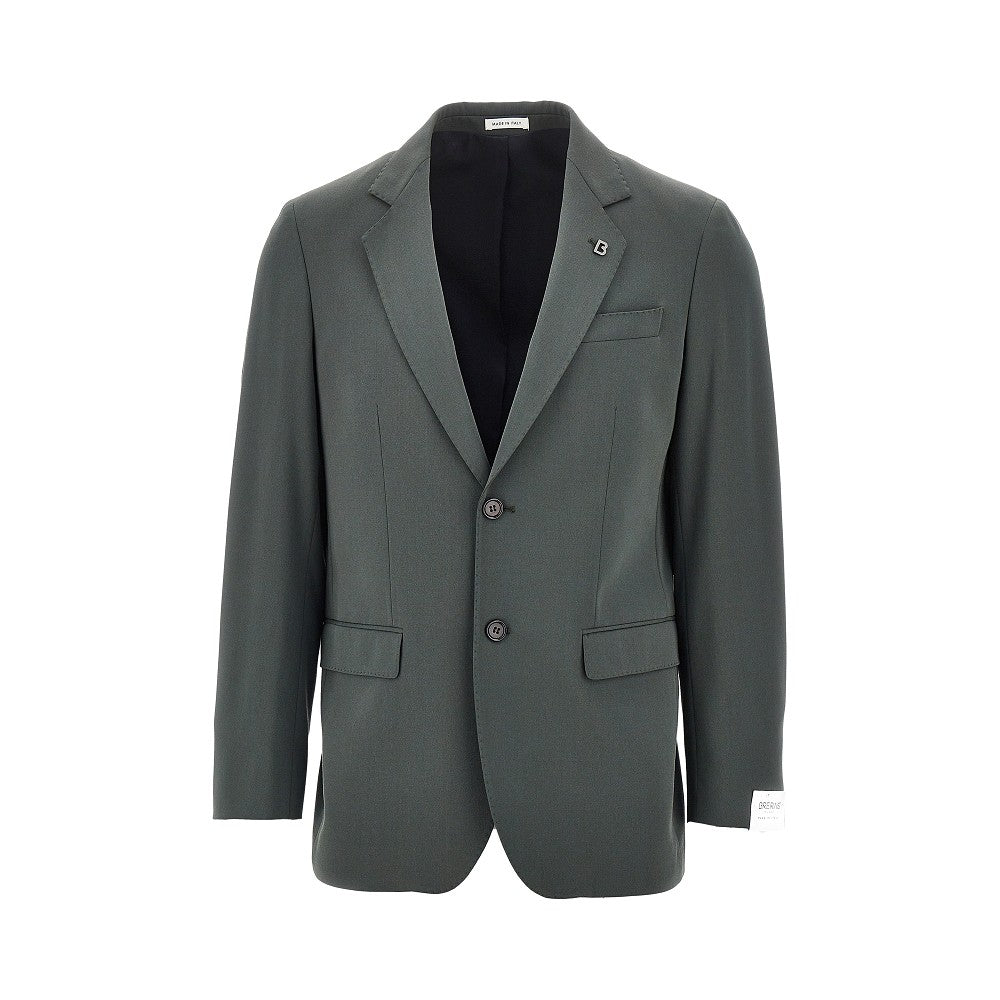 Giacca monopetto in twill