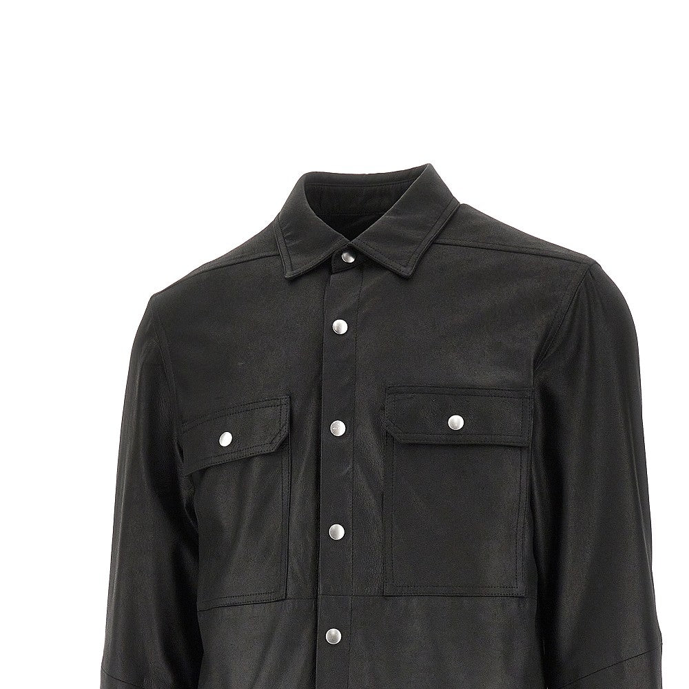 Nappa leather outershirt