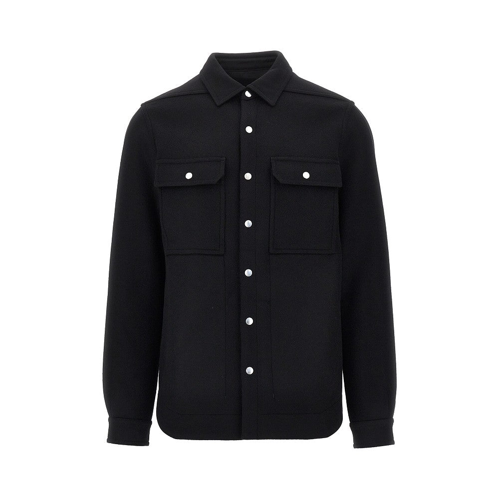 Overshirt in panno di lana