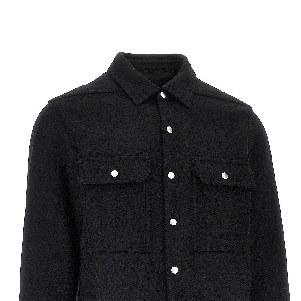 Overshirt in panno di lana