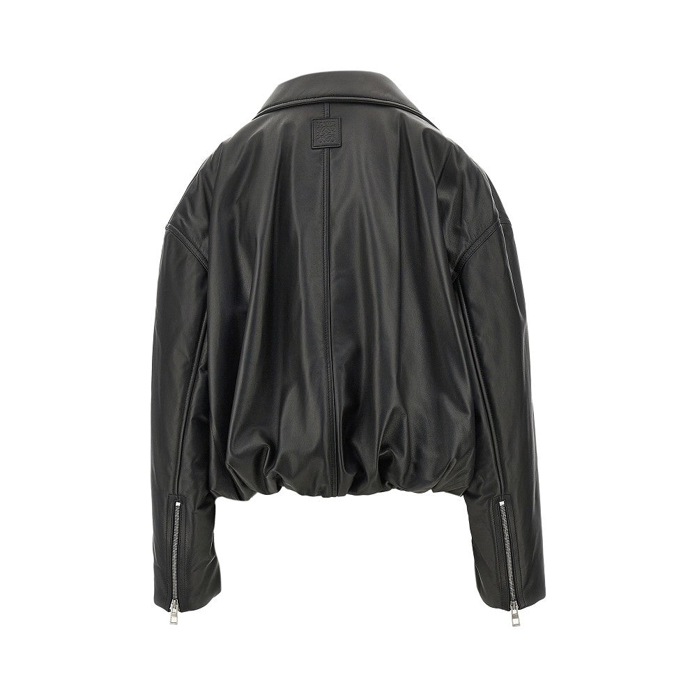 Nappa leather Balloon Fit Biker jacket