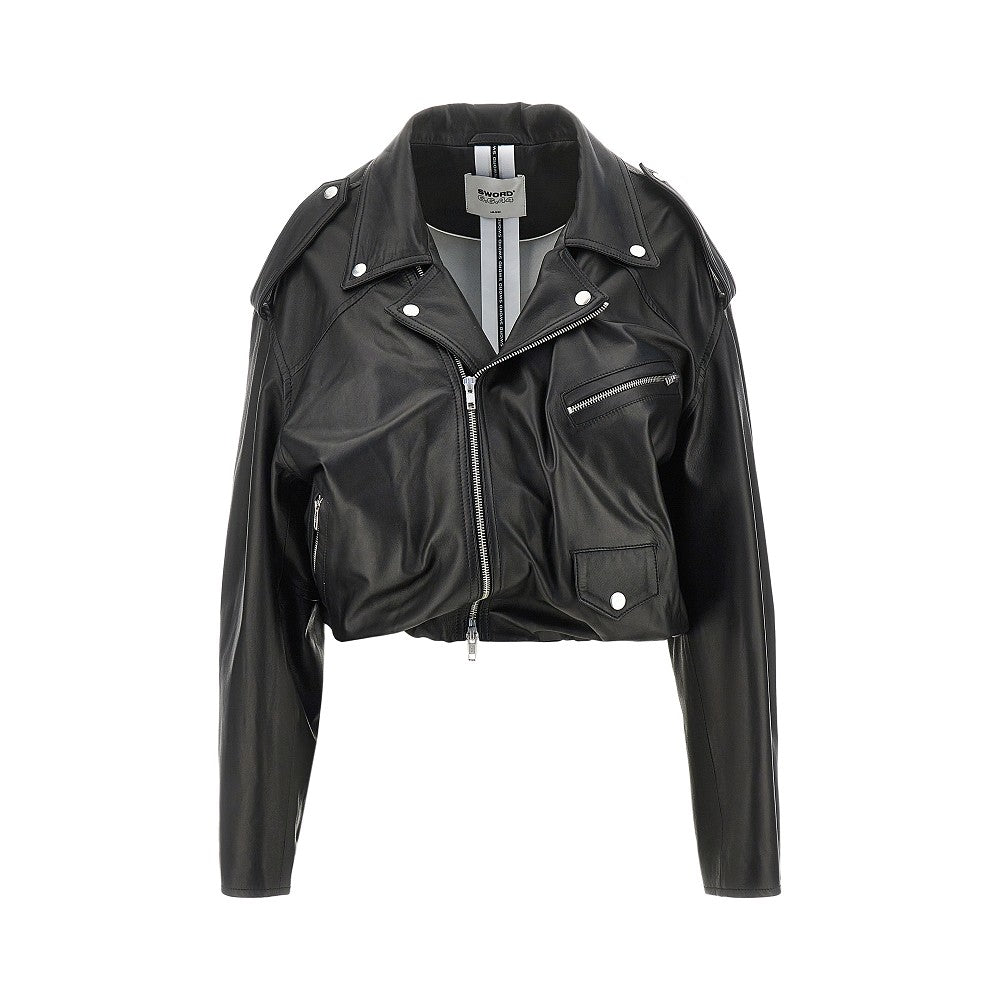 Giacca biker Balloon Fit in nappa