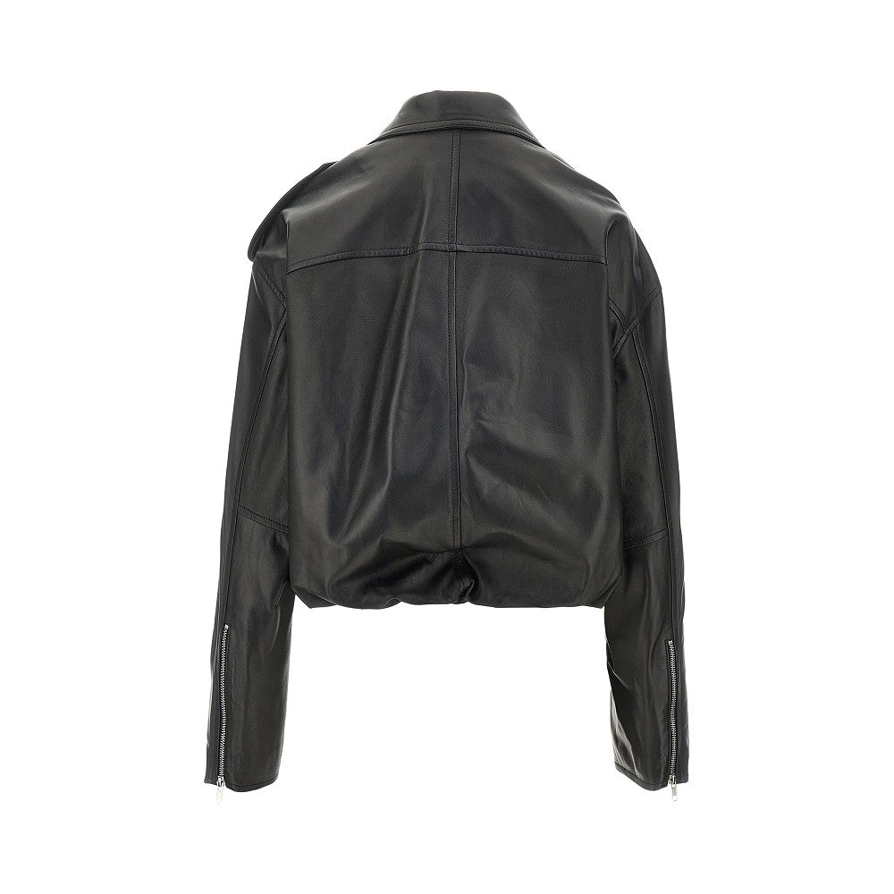 Giacca biker Balloon Fit in nappa