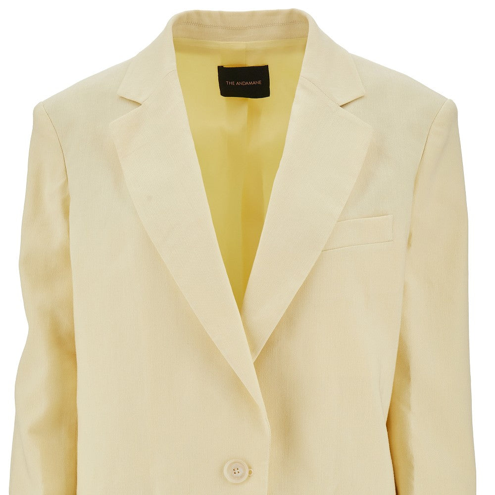 &#39;Guia&#39; linen-blend oversized blazer