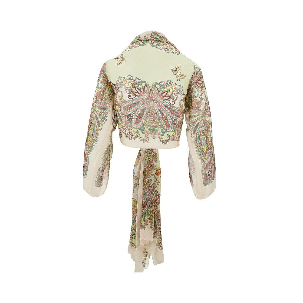 Stola coprispalle in chiffon di seta