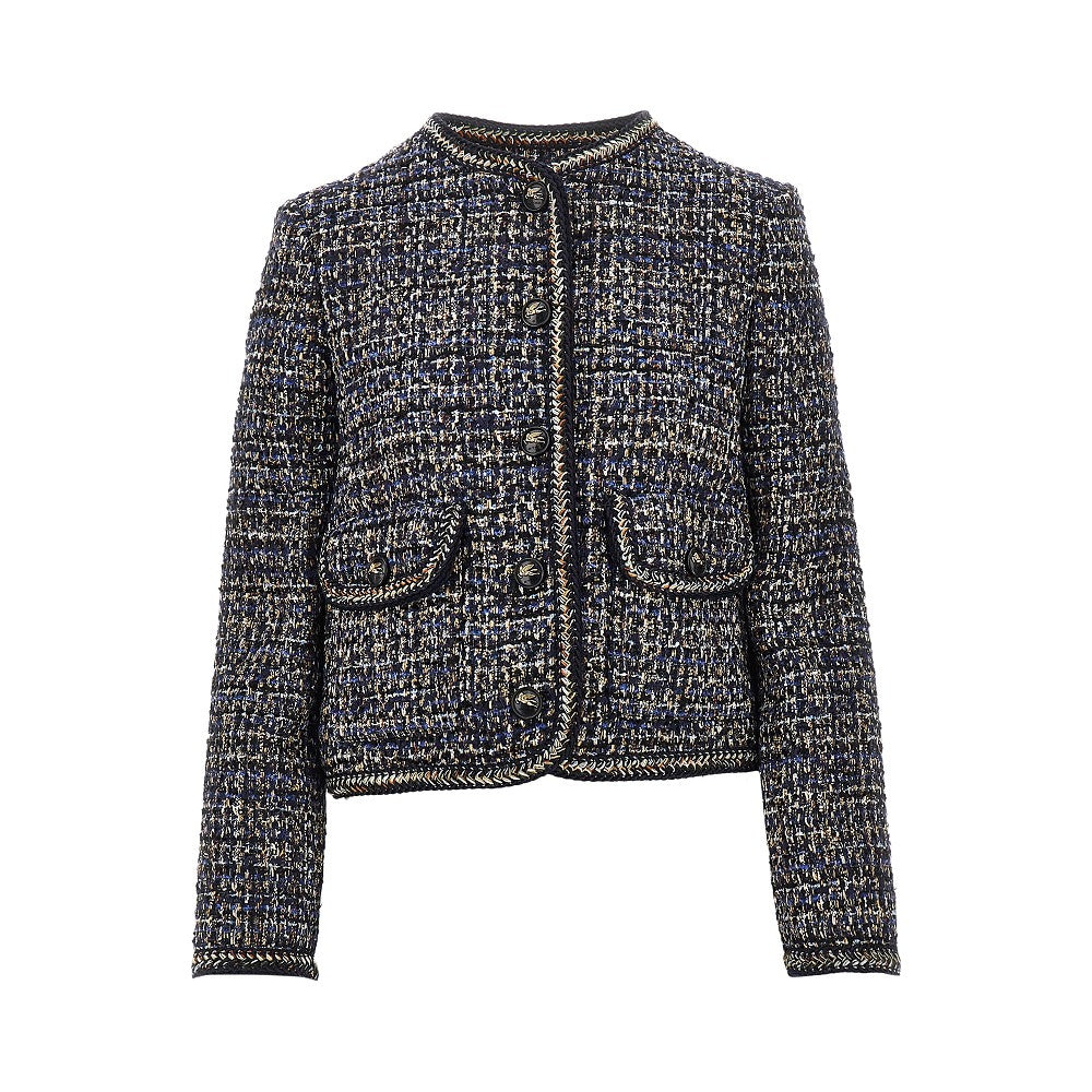 Giacca in tweed di misto lana