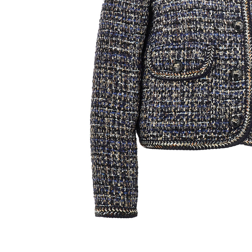 Giacca in tweed di misto lana