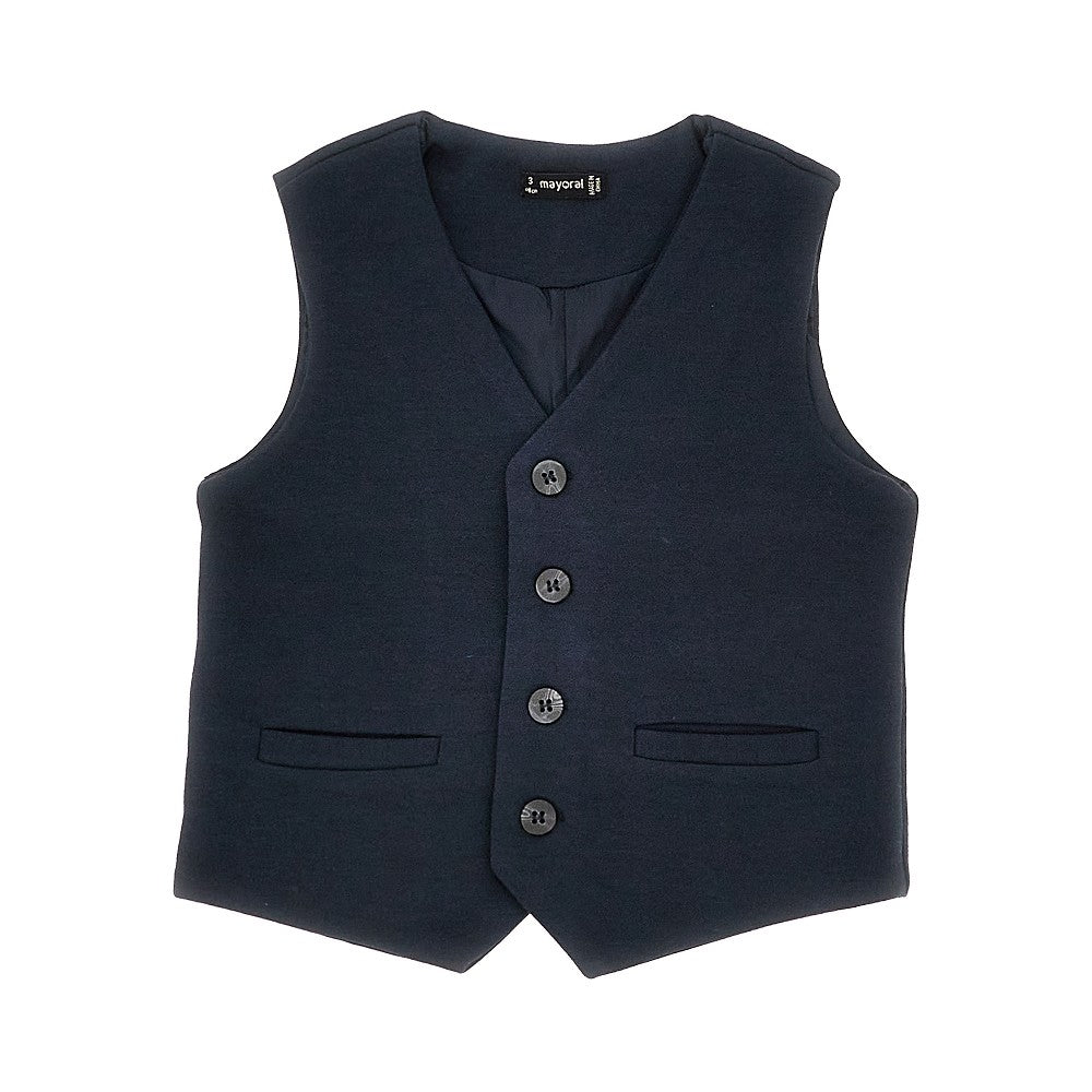 Cotton-blend jersey vest