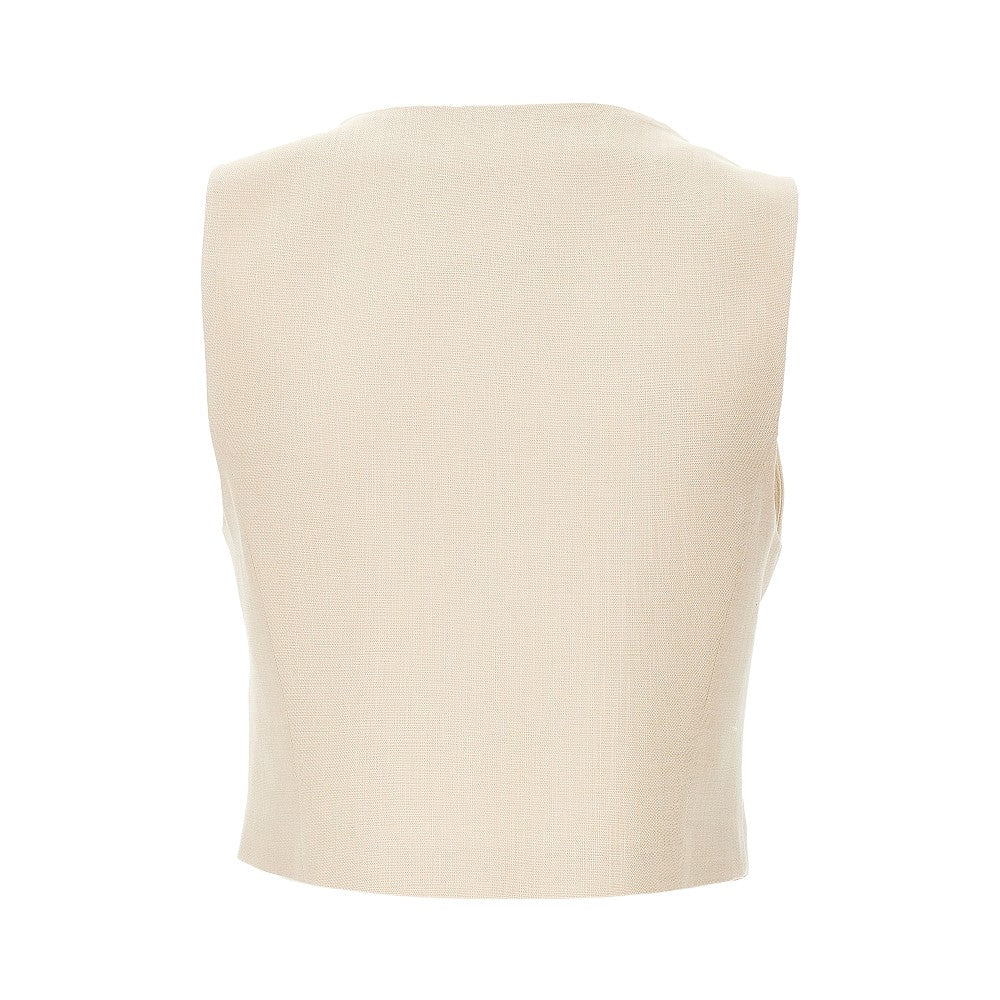 Gilet in tela di misto viscosa