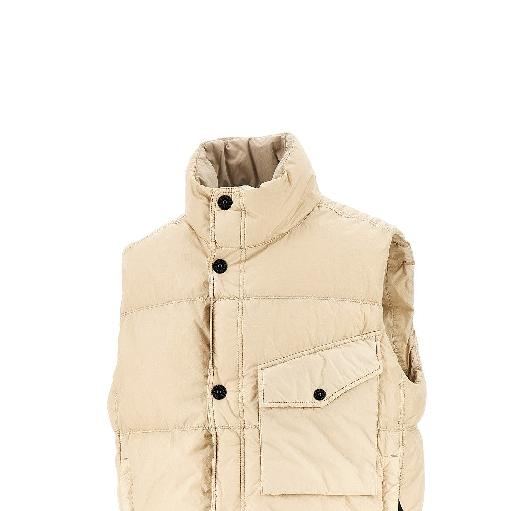 Gilet imbottito in Crinkle Reps Nylon