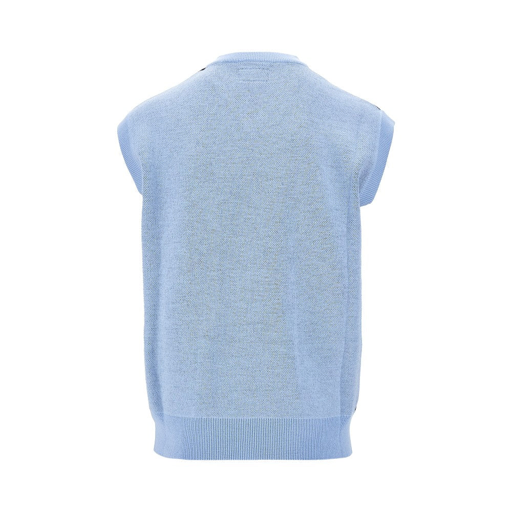 Gilet in maglia jacquard