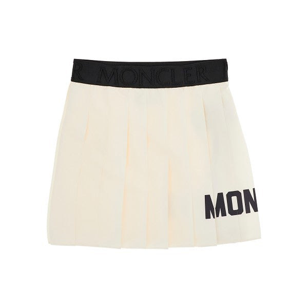 Minigonna in nylon a pieghe