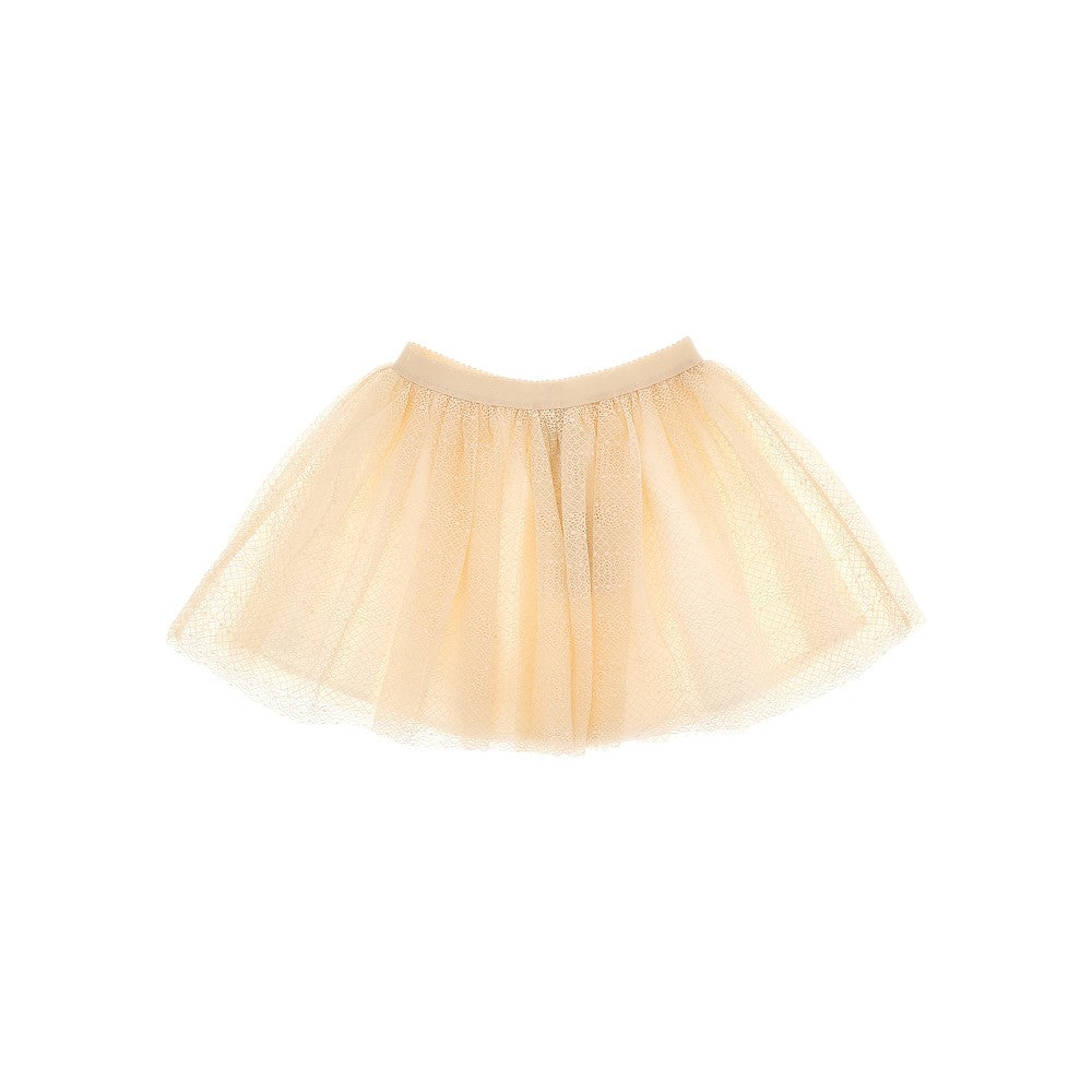 Embroidered tulle skirt