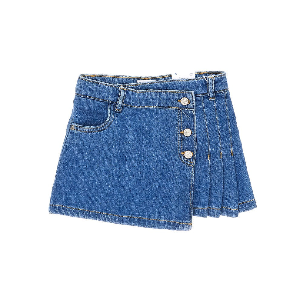 Denim mini skirt
