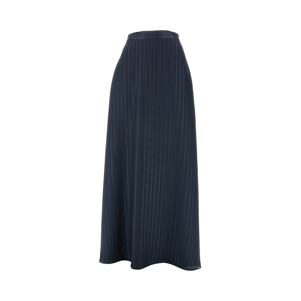 Jacquard georgette long skirt
