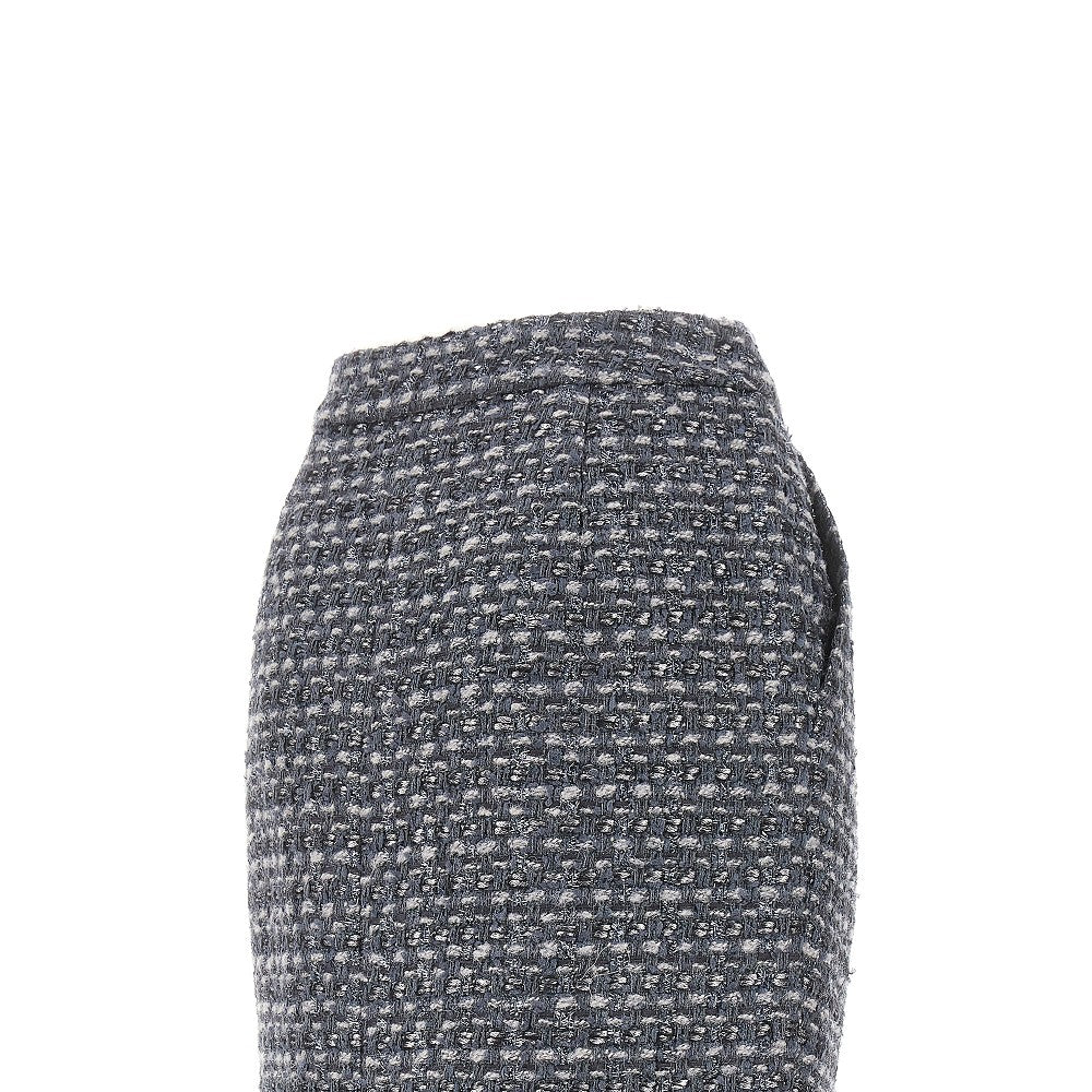 Lurex tweed mini skirt