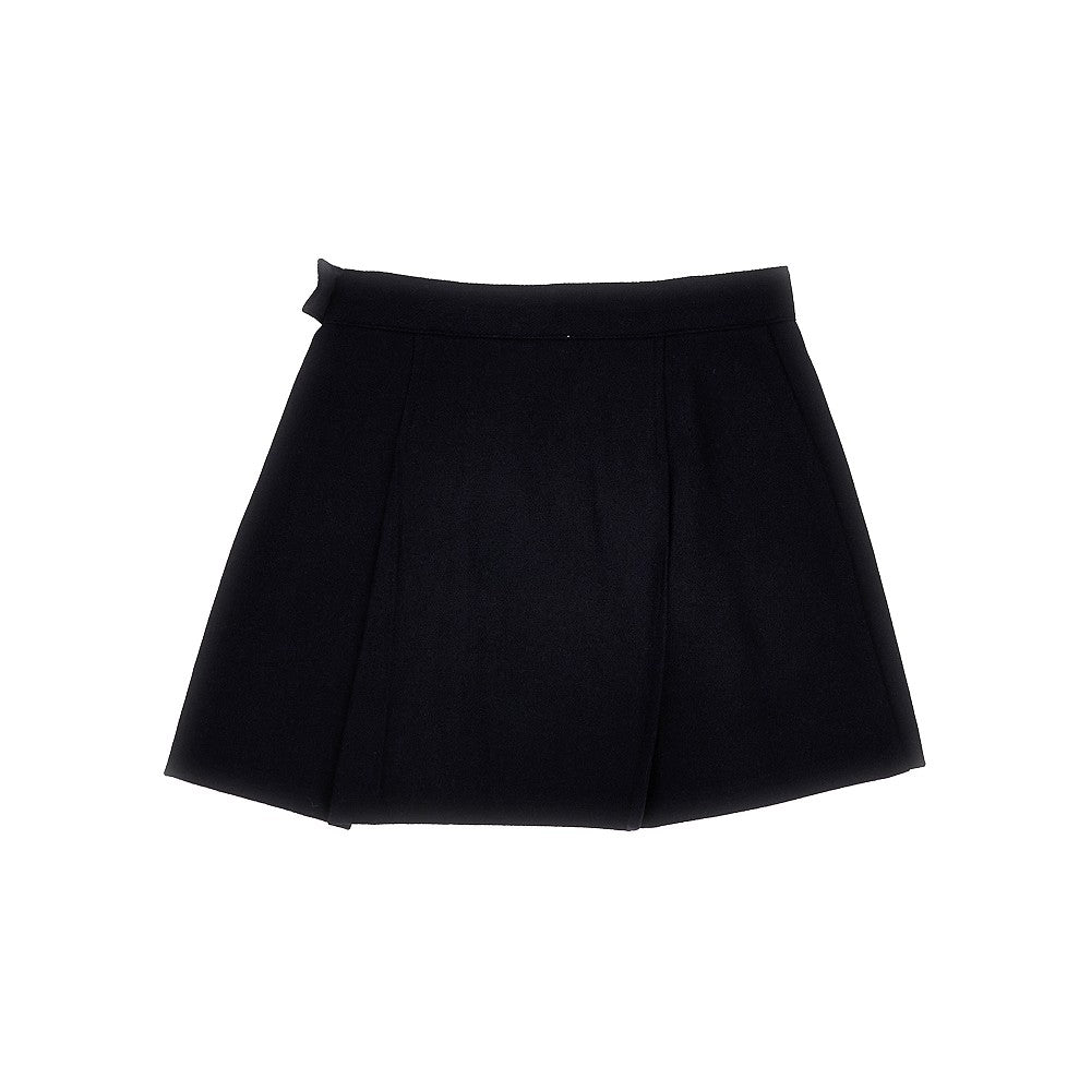 Woo-blend skirt with darts