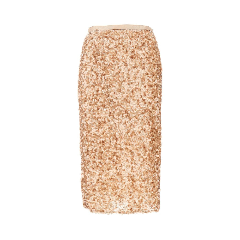 Sequinned midi skirt