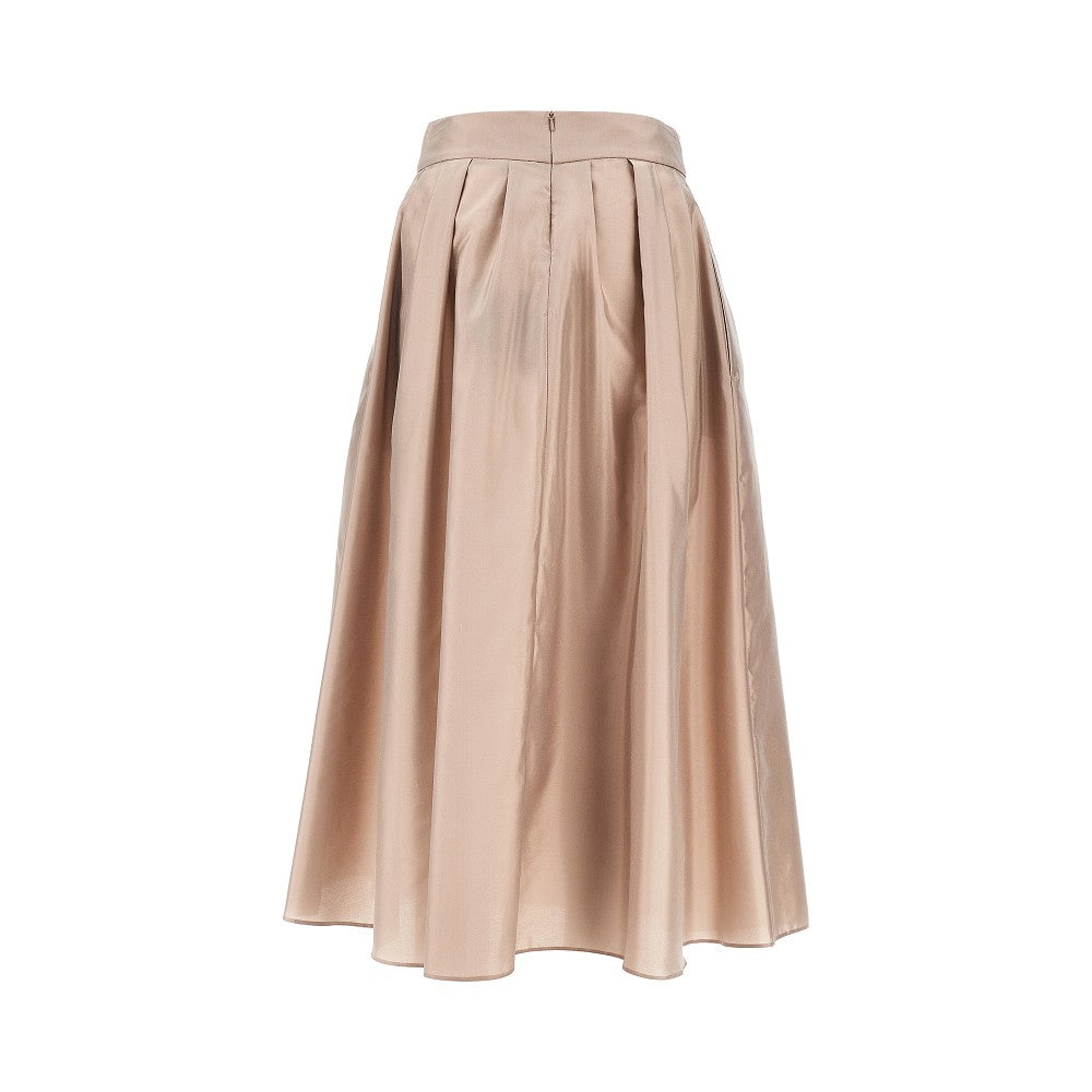 Gonna alla caviglia in taffetà