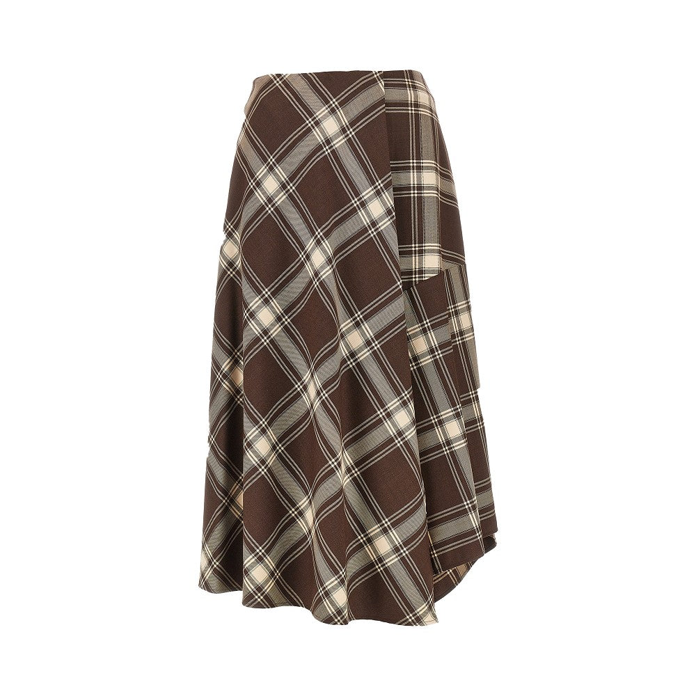 Check batavia midi skirt
