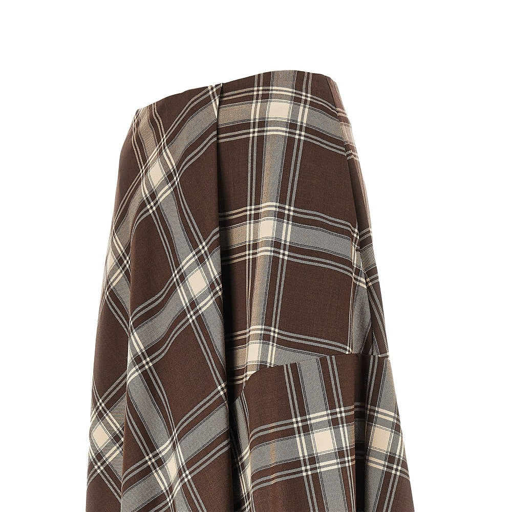 Check batavia midi skirt