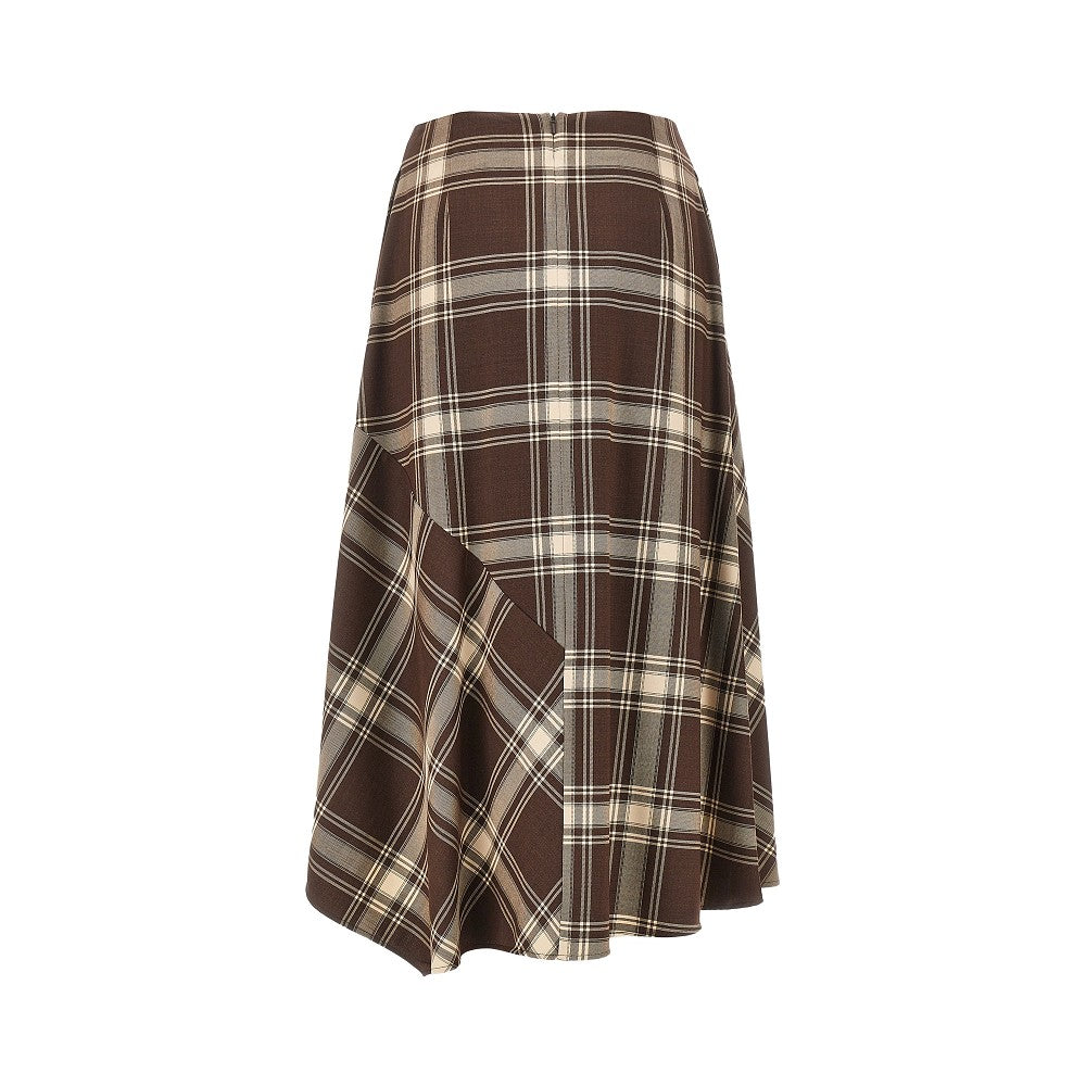 Check batavia midi skirt