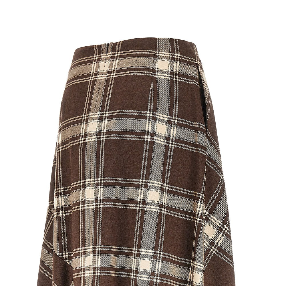 Check batavia midi skirt