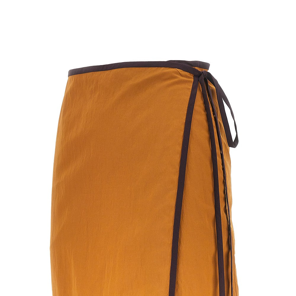 Gonna a portafoglio in nylon color-block
