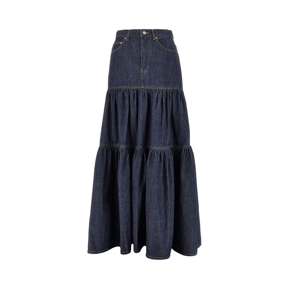 'Country' denim skirt
