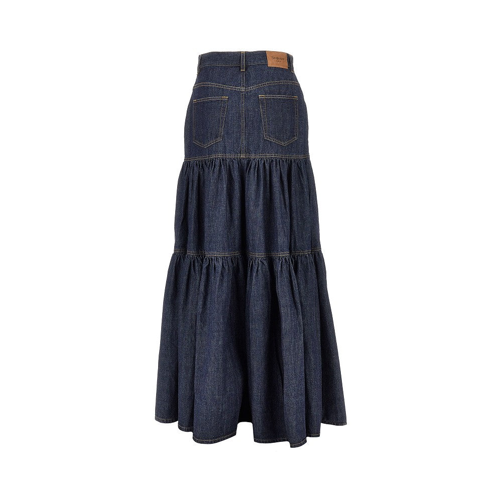 'Country' denim skirt