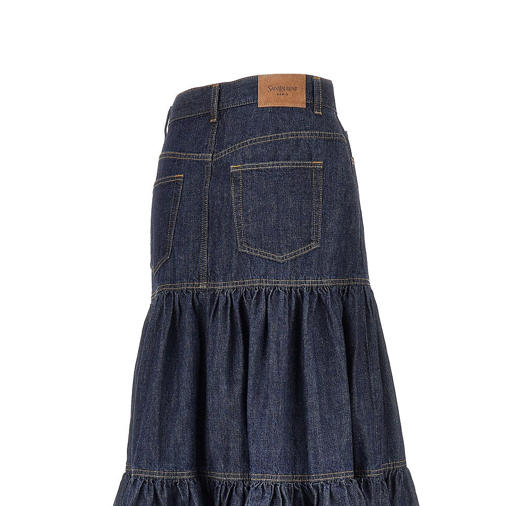 'Country' denim skirt