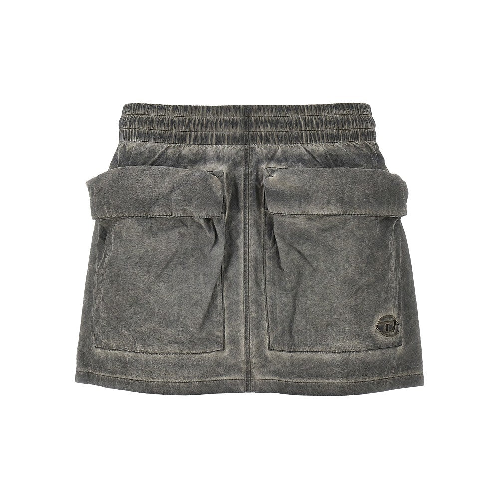 'O-Cean' Taslan fabric mini skirt