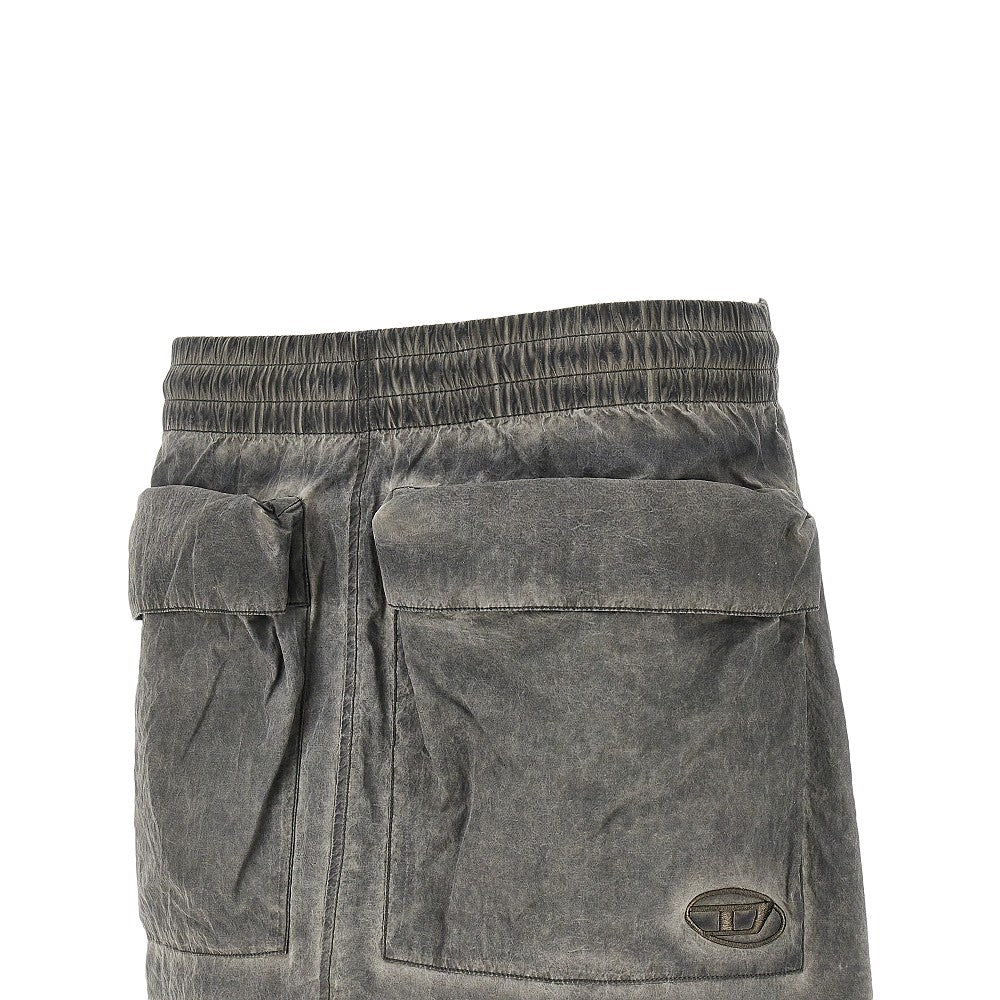 'O-Cean' Taslan fabric mini skirt